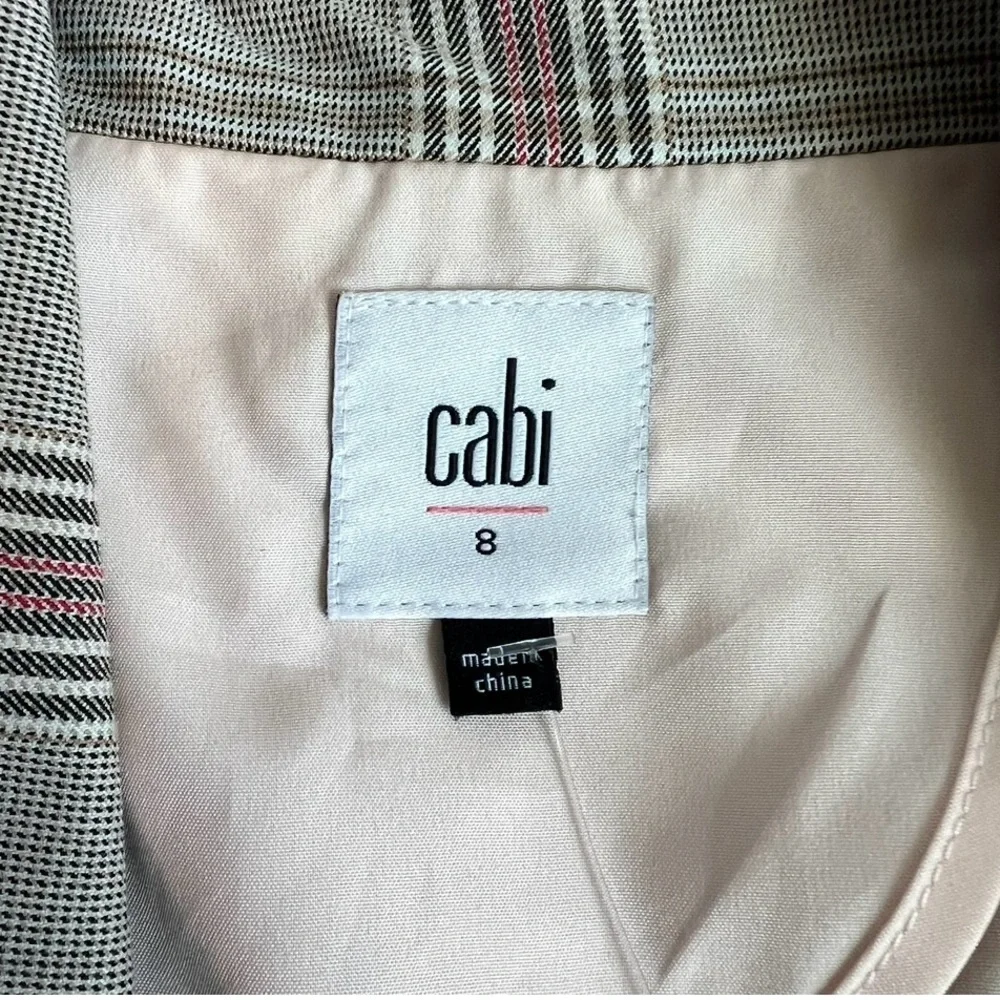 CABI Plaid Sleuth 90’s Style Boxy Blazer 8